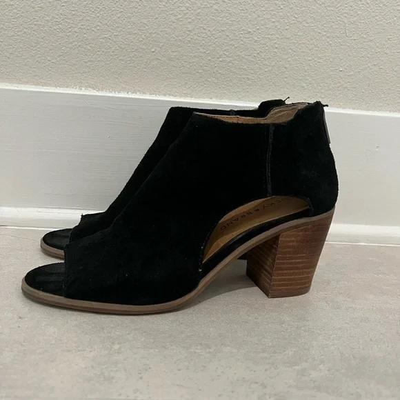 Lucky Brand Shoes Lucky Brand Cutout Peeptoe Booties Poshmark